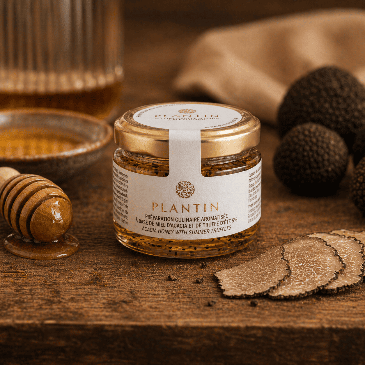 Miel d'acacia à la truffe d'été 5% 90g