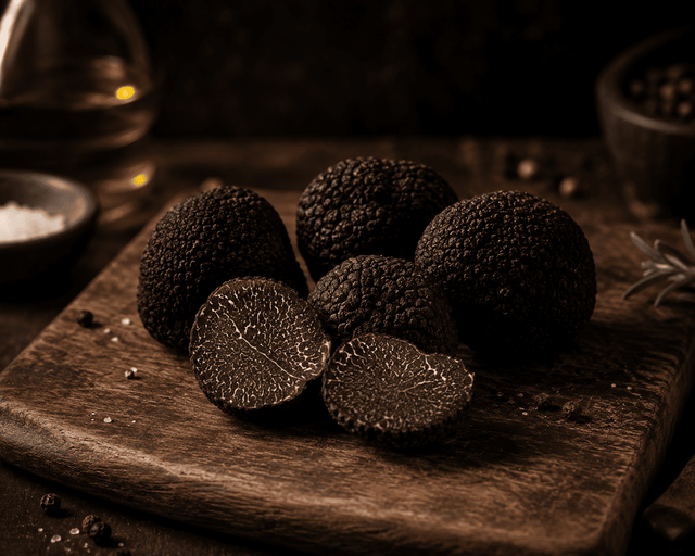 Truffes noires fraîches Tuber Melanosporum origine France ou Espagne HORS SAISON